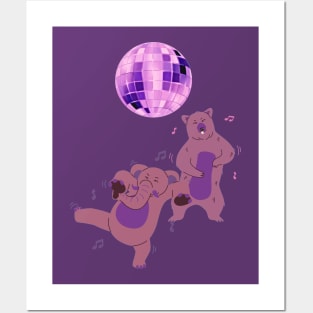 disco party animals Posters and Art